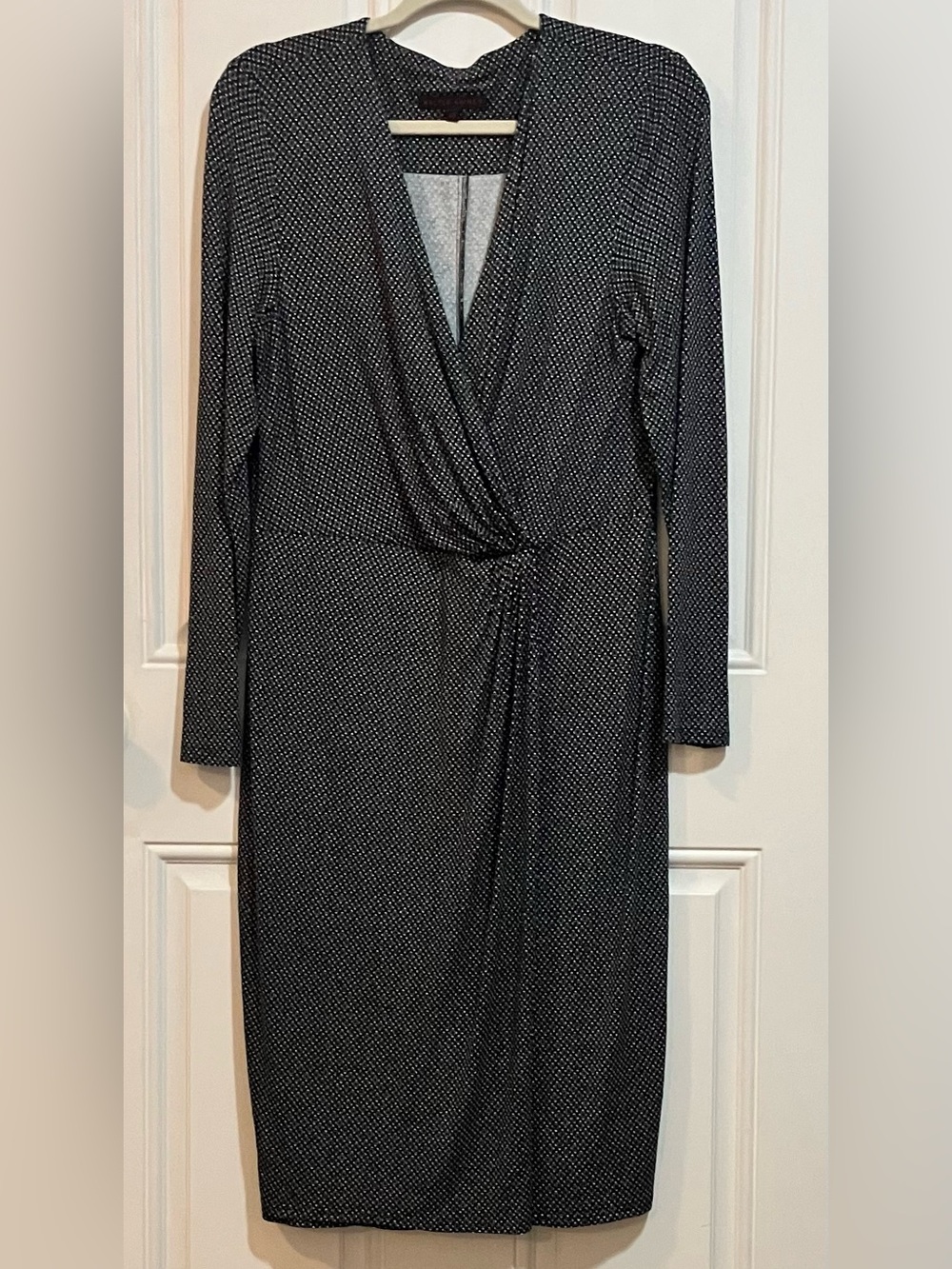 90s/Y2K Vintage Walter Krinès Berlin Geometric Wrap Dress Size 42 UK 14 US 12